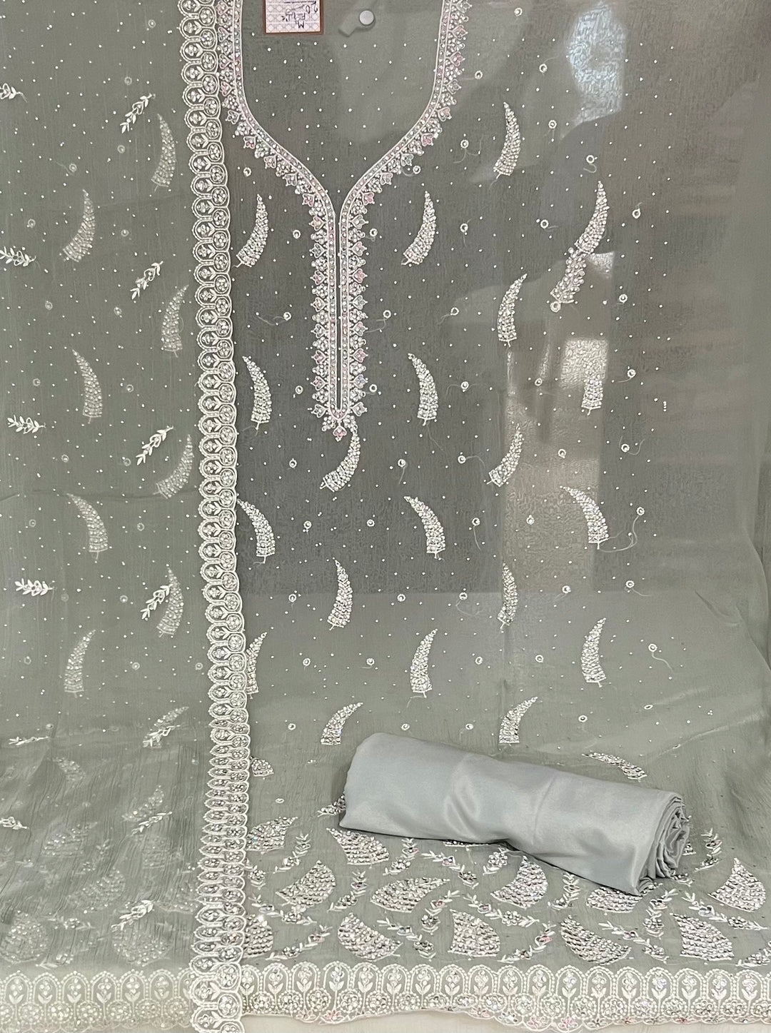 UNSTITCHED DRESS MATERIA - IKZV20/GRAY/