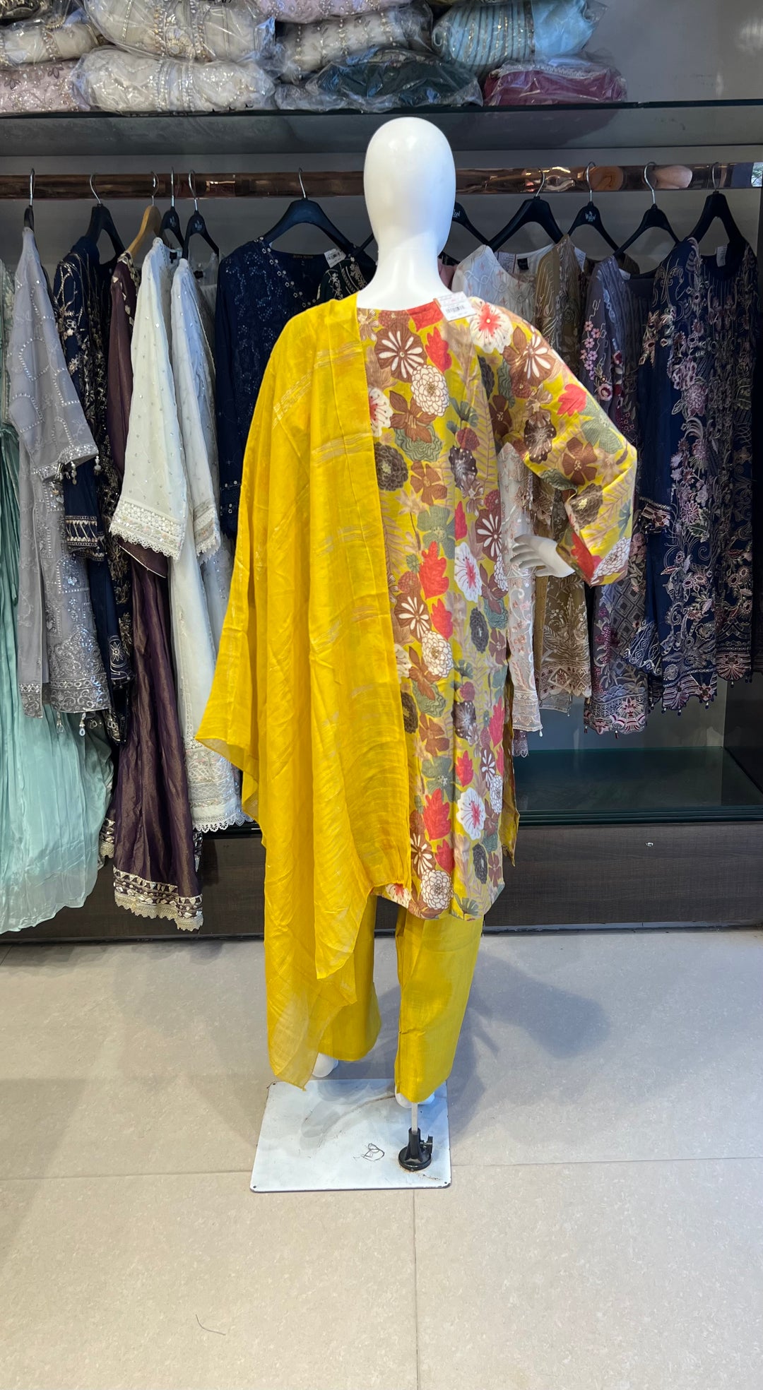 RAYON PLUS SIZE COORD SET(3XL,4XL,5XL)-IKFK04/GOLD