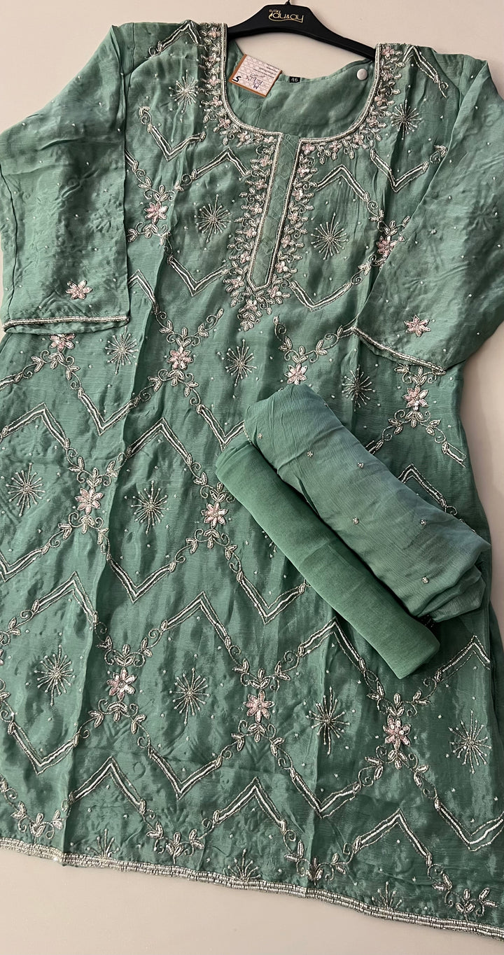 WORK DESIGNER SUIT - IKTK05/ SEA GREEN