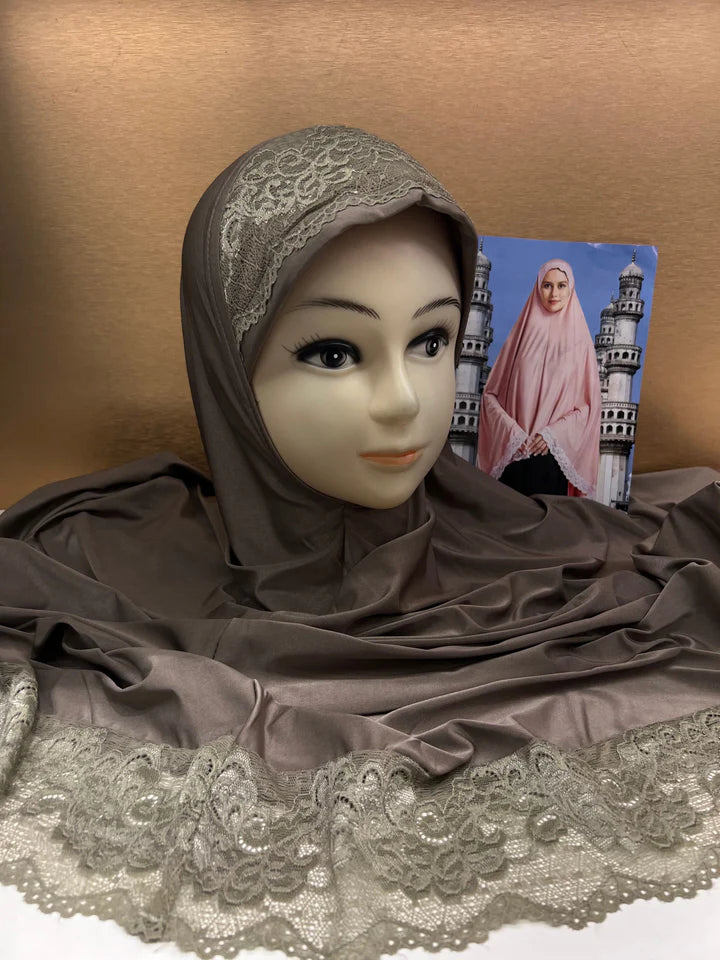 RAMZAN NAMAZ HIJABS (40 INCH) (SLEEVELESS) (NEW COLOURS) - J1052