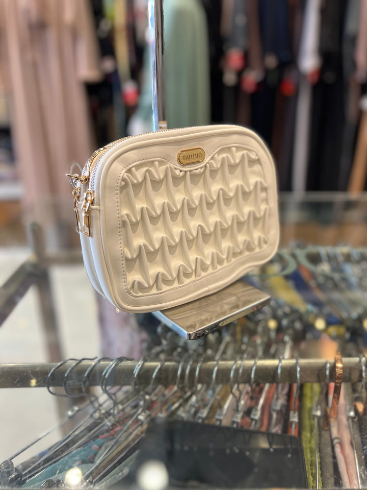 FANCY HAND BAG - BH16/WHITE/