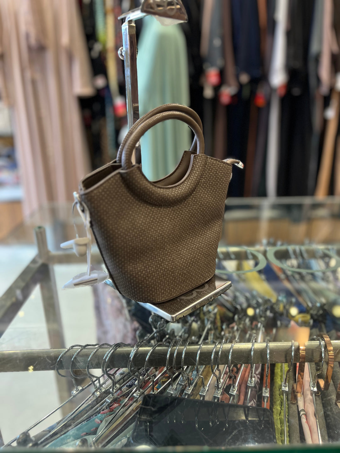 FANCY HAND BAG - BH17/KHAKI/
