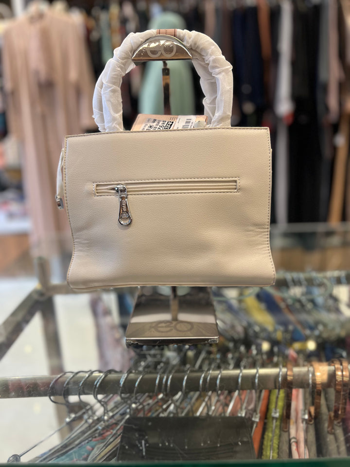 FANCY HAND BAG - BH08/CREAM COLOUR /
