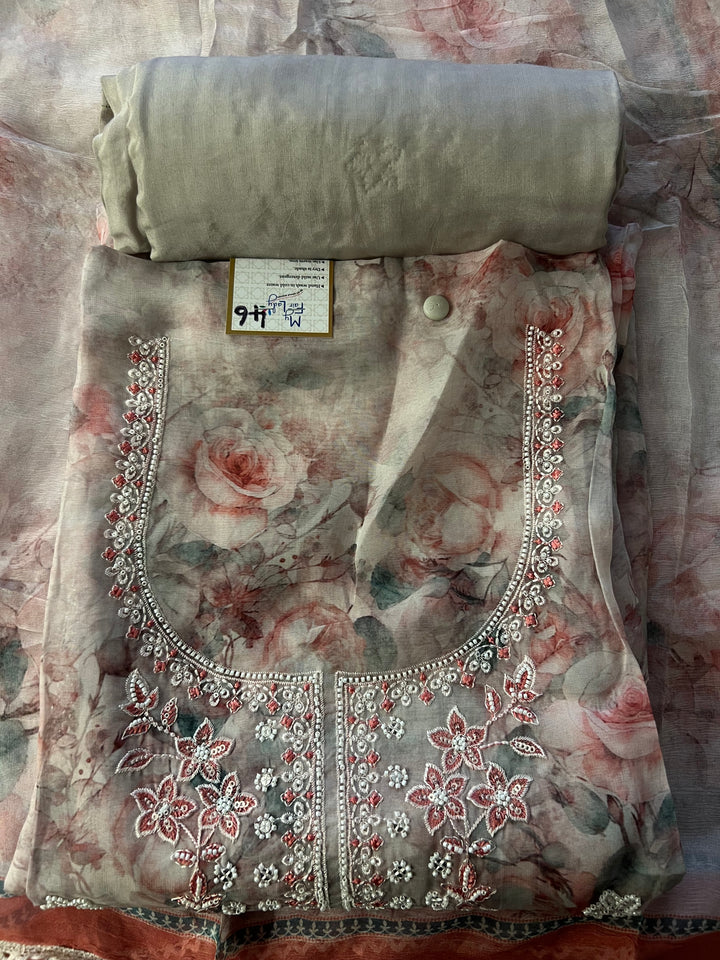 DESIGNER UNSTITCHED DRESS MATERIAL - BTMF08