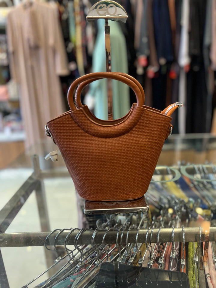 FANCY HAND BAG - BH17/COFFE BROWN/