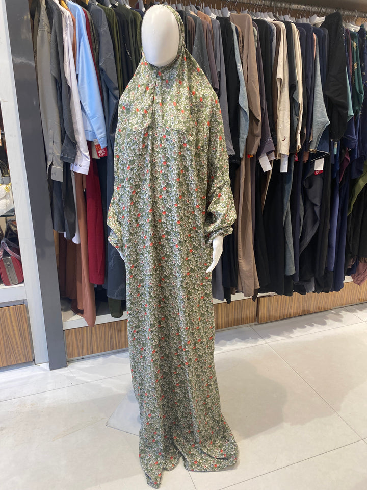 AYESHA PRAYER DRESS SOFT REYON PRINT EHRAAM NEW COLOURS (FULL LENGTH)PD01