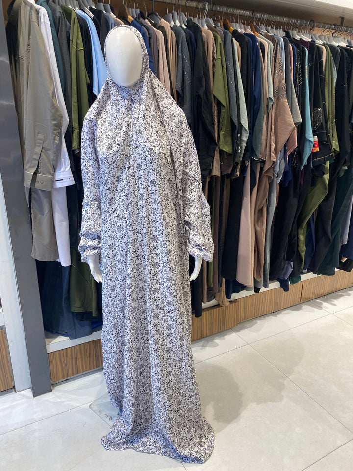 AYESHA PRAYER DRESS SOFT REYON PRINT EHRAAM NEW COLOURS (FULL LENGTH)PD01