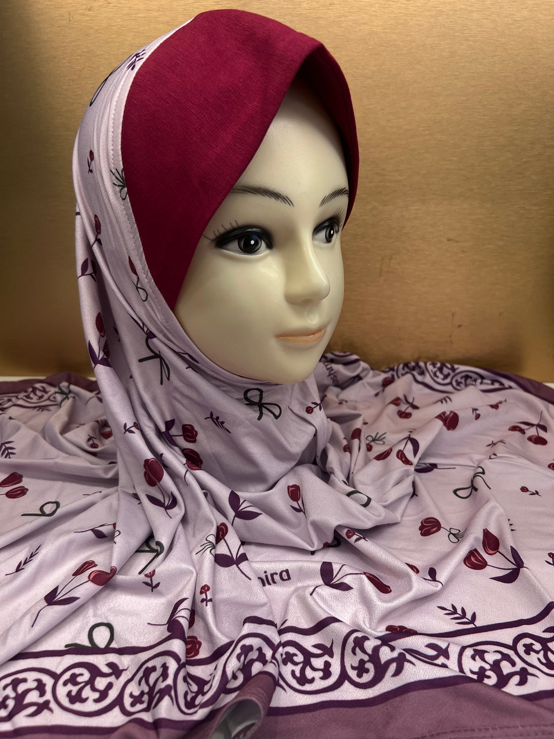MALAYSIAN HIJAB Ready to Wear Super Hit PRINTED LYCRA Soft Fabric Pin-less plain Hijabs- BJ010