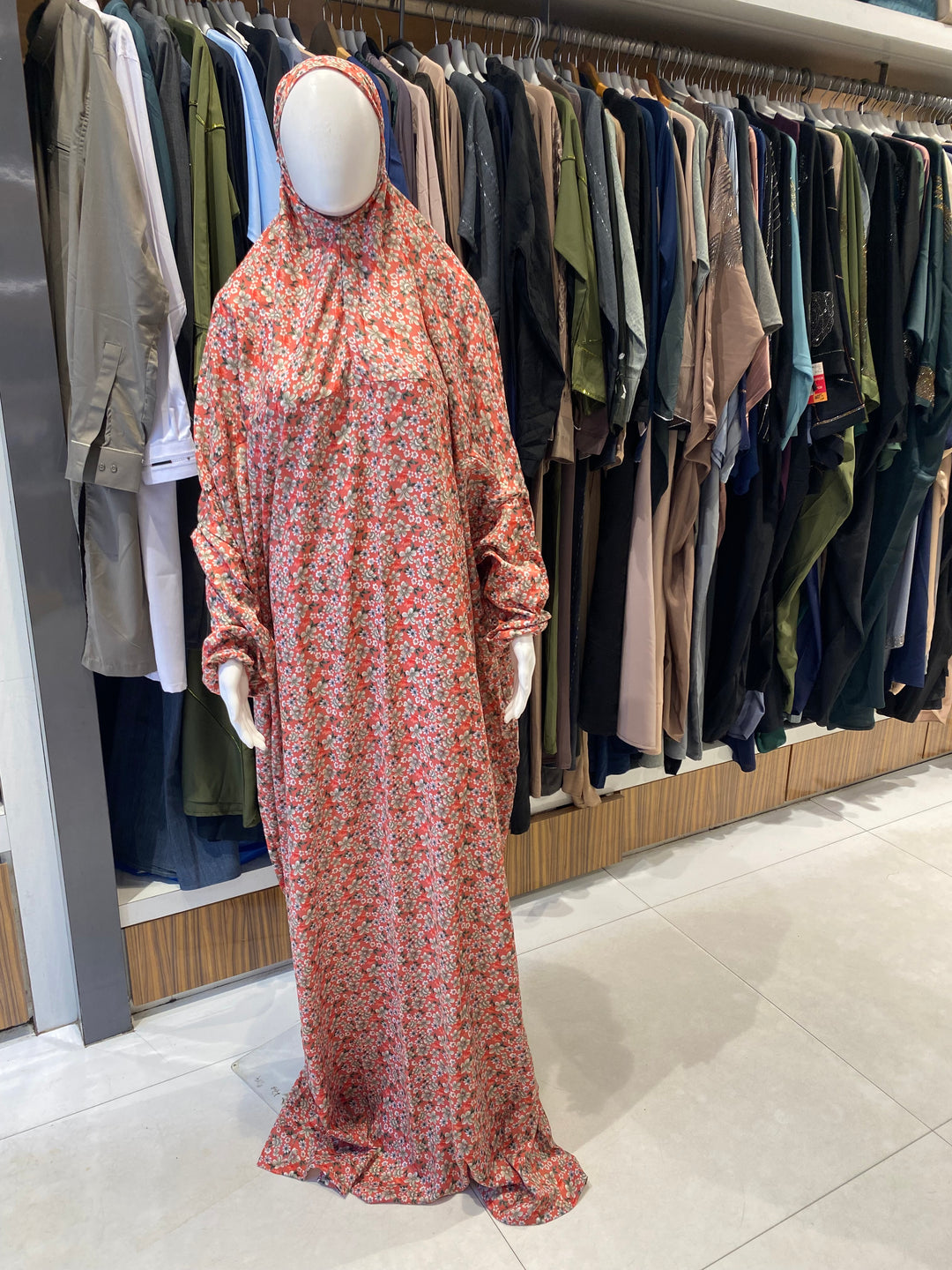 AYESHA PRAYER DRESS SOFT REYON PRINT EHRAAM NEW COLOURS (FULL LENGTH)PD01