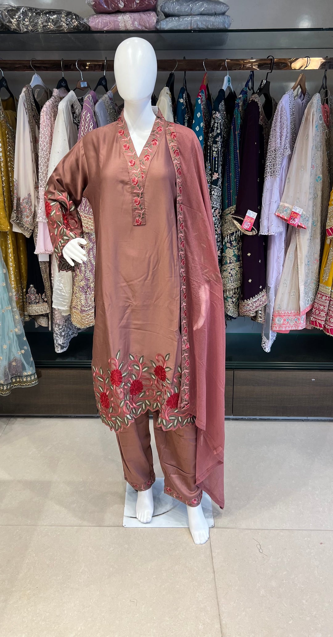 WORK DESIGNER EMBROIDERED SUIT - IKFB01