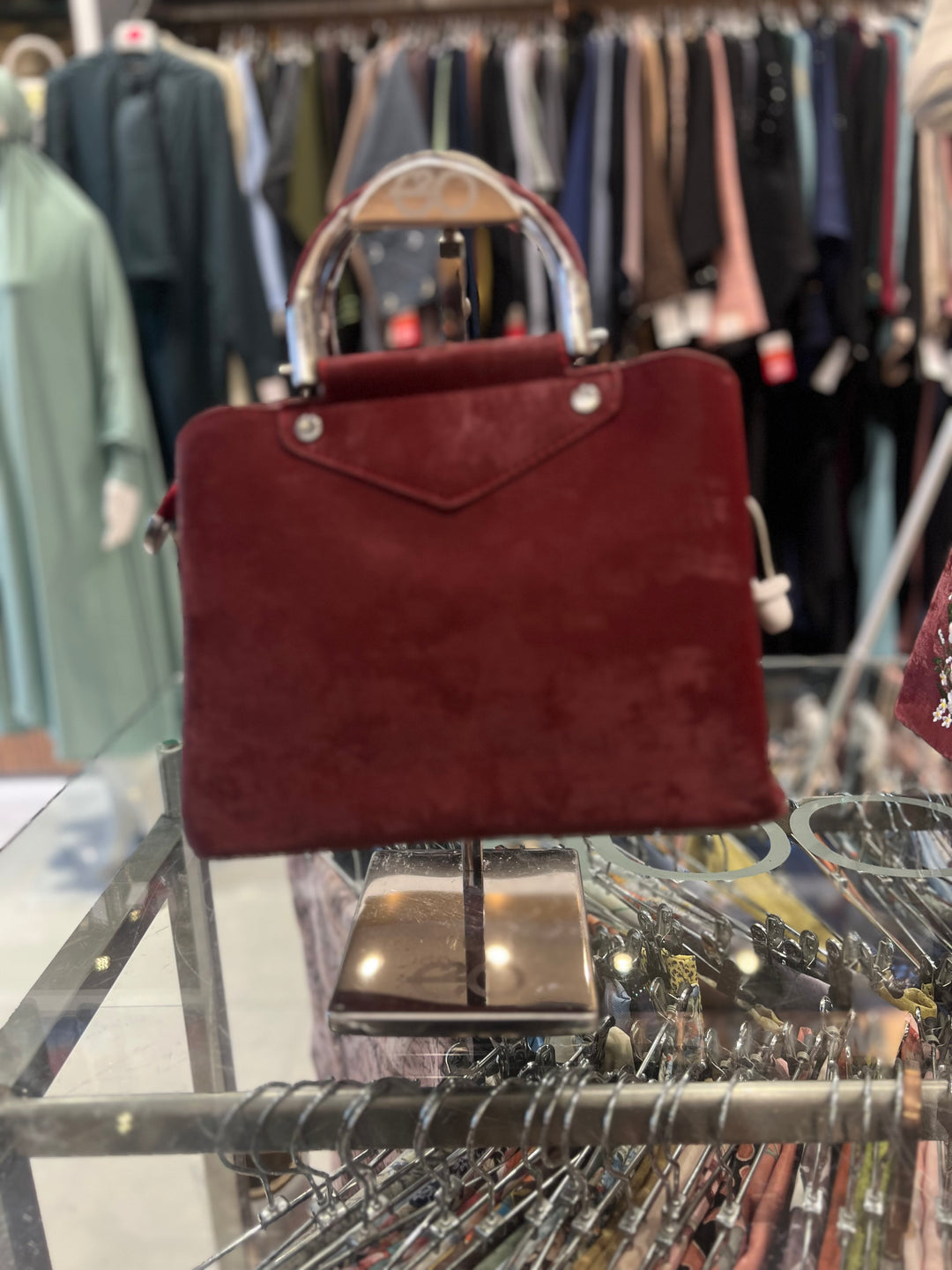 HAND BAG - BH10/MAROON/