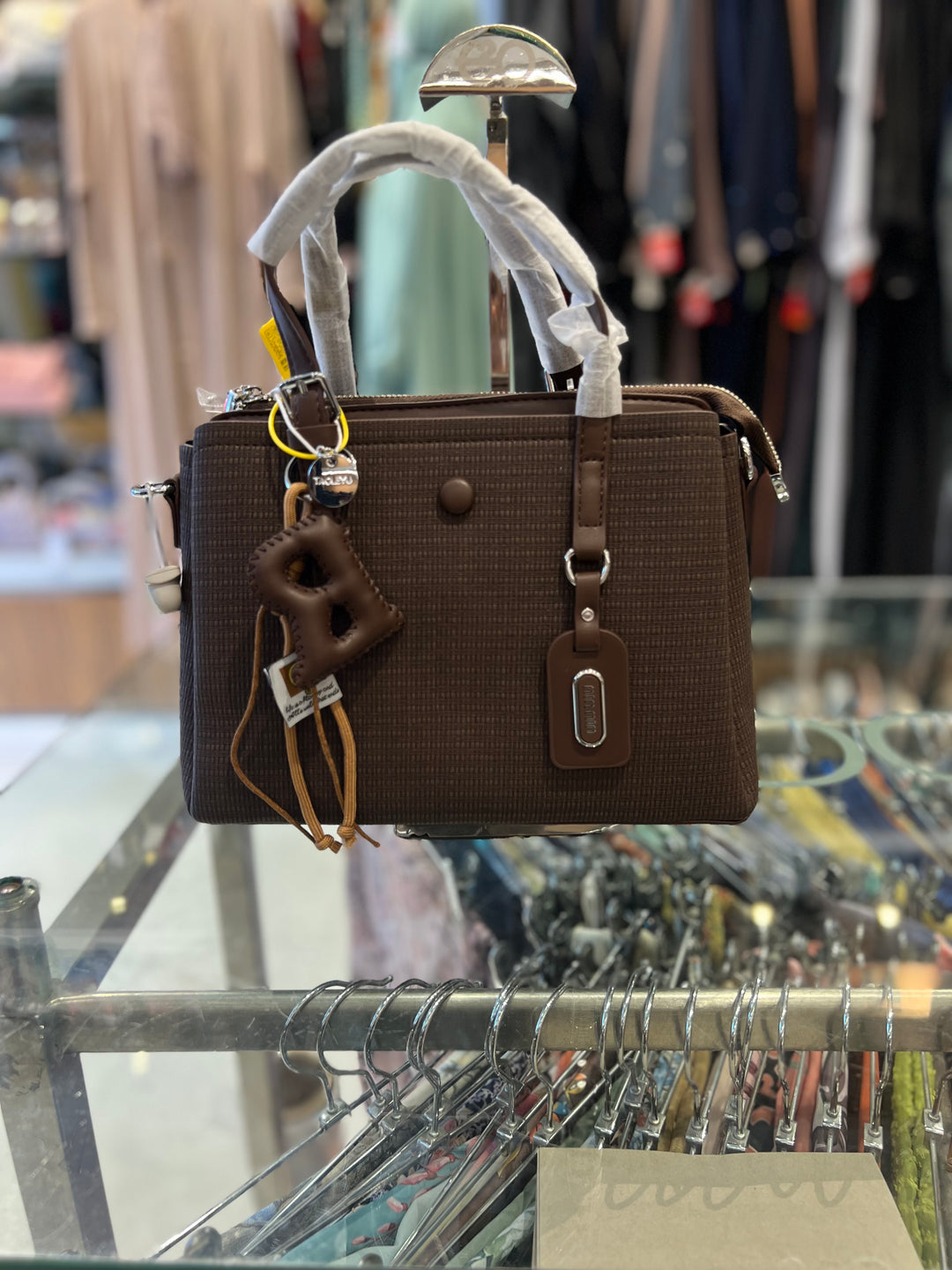 HAND BAG - BH15/DARK BROWN /