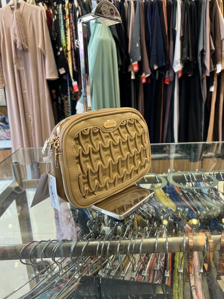 FANCY HAND BAG - BH16/BISCUIT COLOUR /