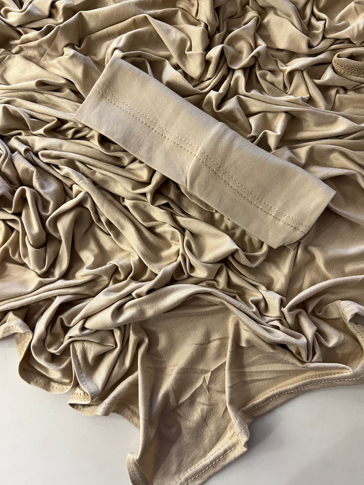 SUPER HIT SOFT PINLESS BAMBOO JERSEY PLAIN WITH MATCHING INNER HIJAB CAP (2 METERS PLAIN HIJABS)(NEW COLOURS)BJ019