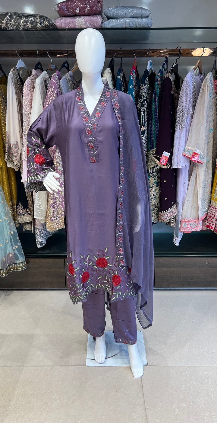 WORK DESIGNER EMBROIDERED SUIT - IKFB01