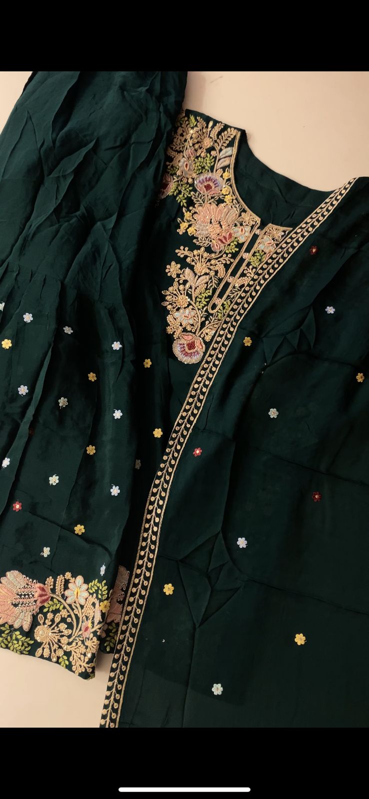 KASHMIRI ZARI WORK DESIGNER SUIT - BTU01