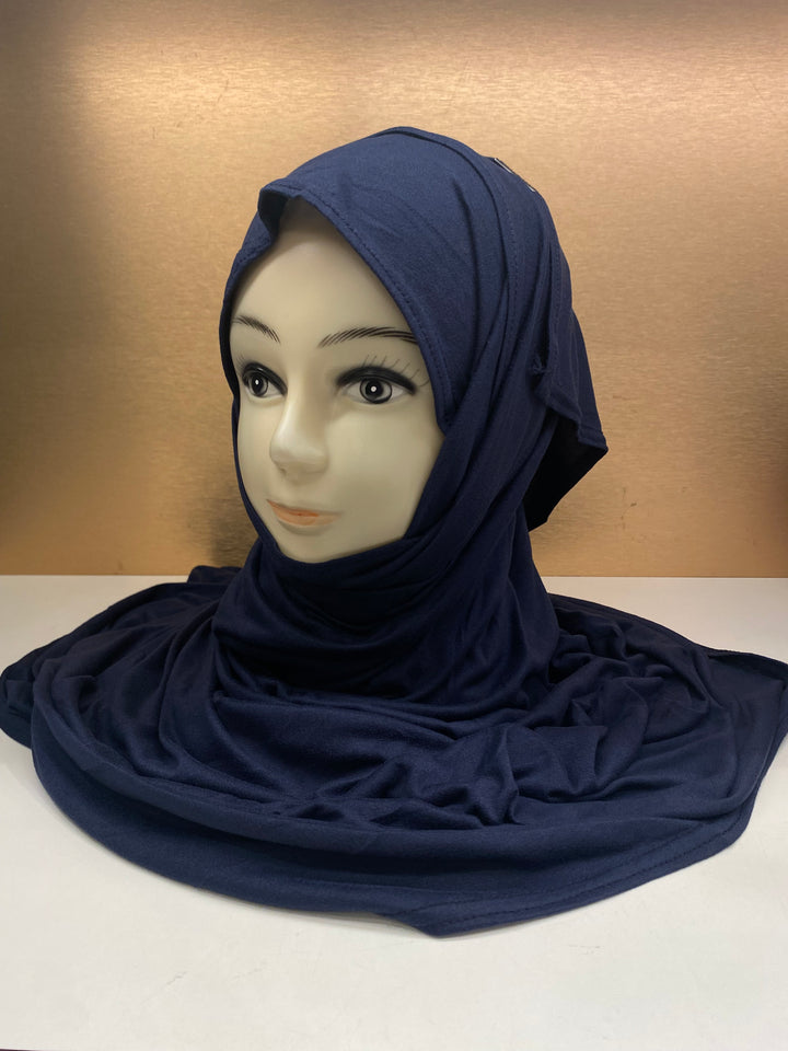 Ready to Wear Super Hit Bamboo Jersey Soft Fabric Pin-less plain Hijabs- BTZ18 (new colours)