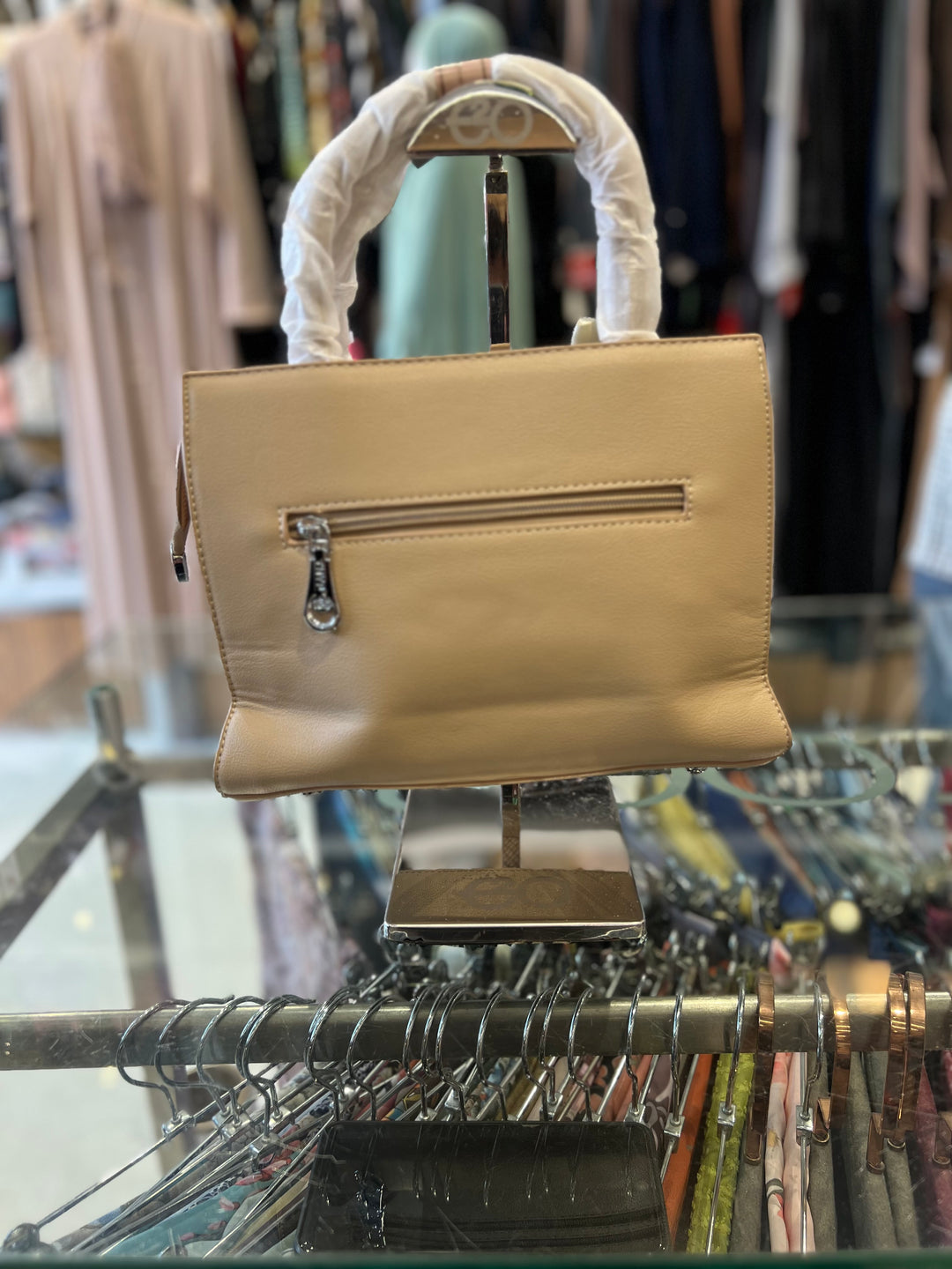 FANCY HAND BAG - BH08/BEIGE/