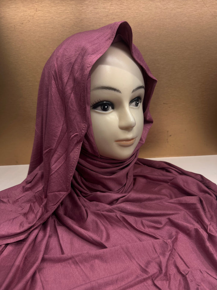 Ready to Wear Super Hit Bamboo Jersey Soft Fabric Pin-less plain Hijabs- BTZ18 (new colours)