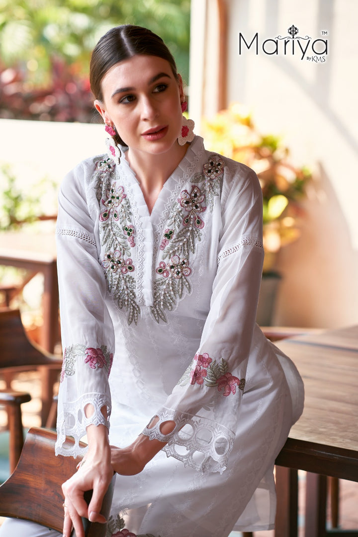 PURE ORGANZA KARACHI SUITS - KMSQ04