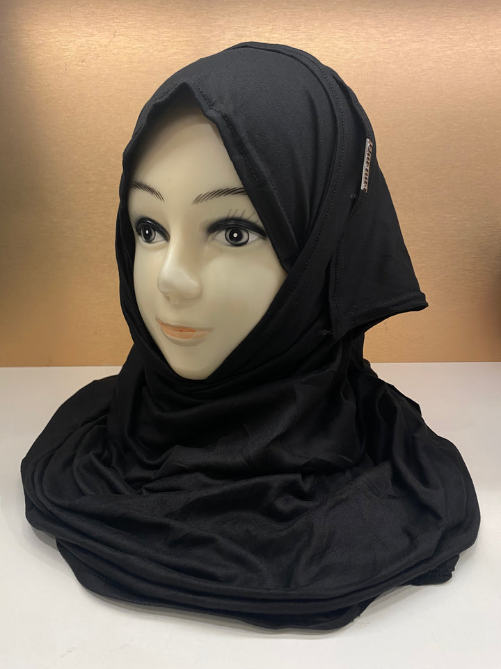 Ready to Wear Super Hit Bamboo Jersey Soft Fabric Pin-less plain Hijabs- BTZ18 (new colours)