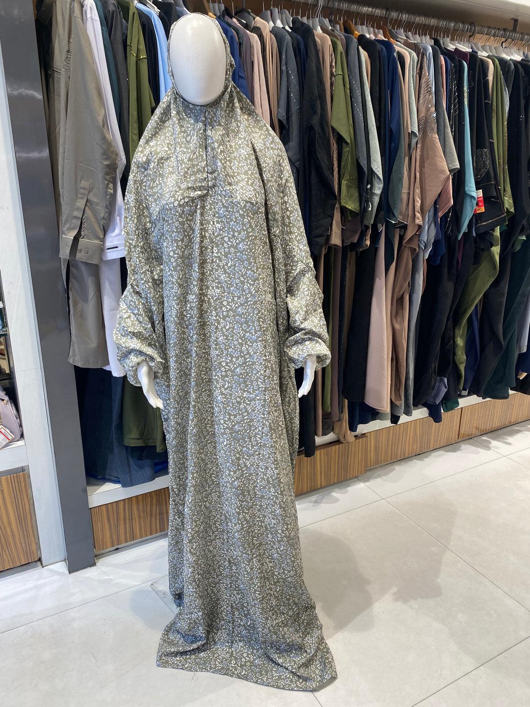 AYESHA PRAYER DRESS SOFT REYON PRINT EHRAAM NEW COLOURS (FULL LENGTH)PD01