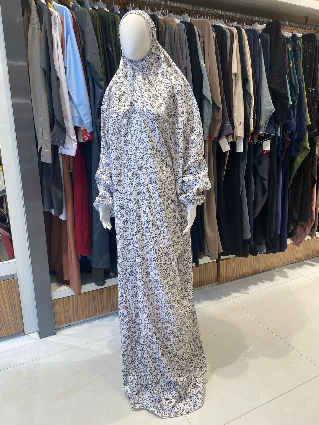 AYESHA PRAYER DRESS SOFT REYON PRINT EHRAAM NEW COLOURS (FULL LENGTH)PD01