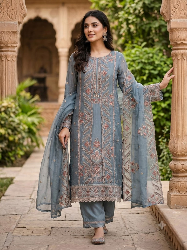 DESIGNER UNSTITCHED DRESS MATERIAL-MAM15