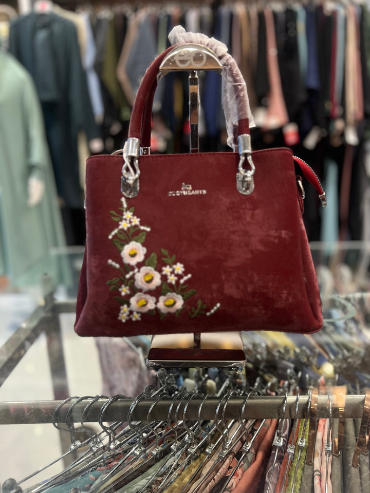 HAND BAG - BH23/MAROON/