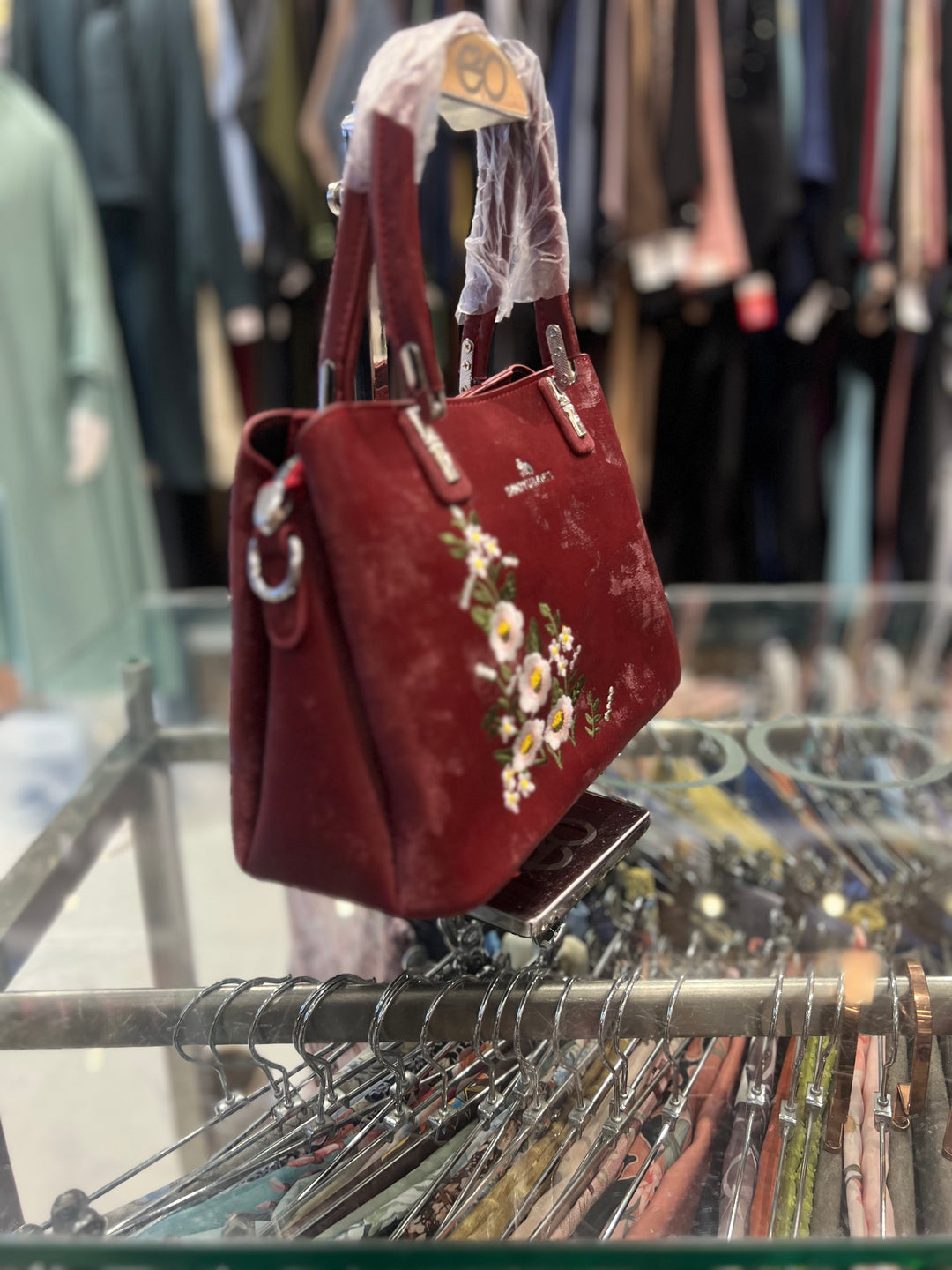 HAND BAG - BH10/MAROON/