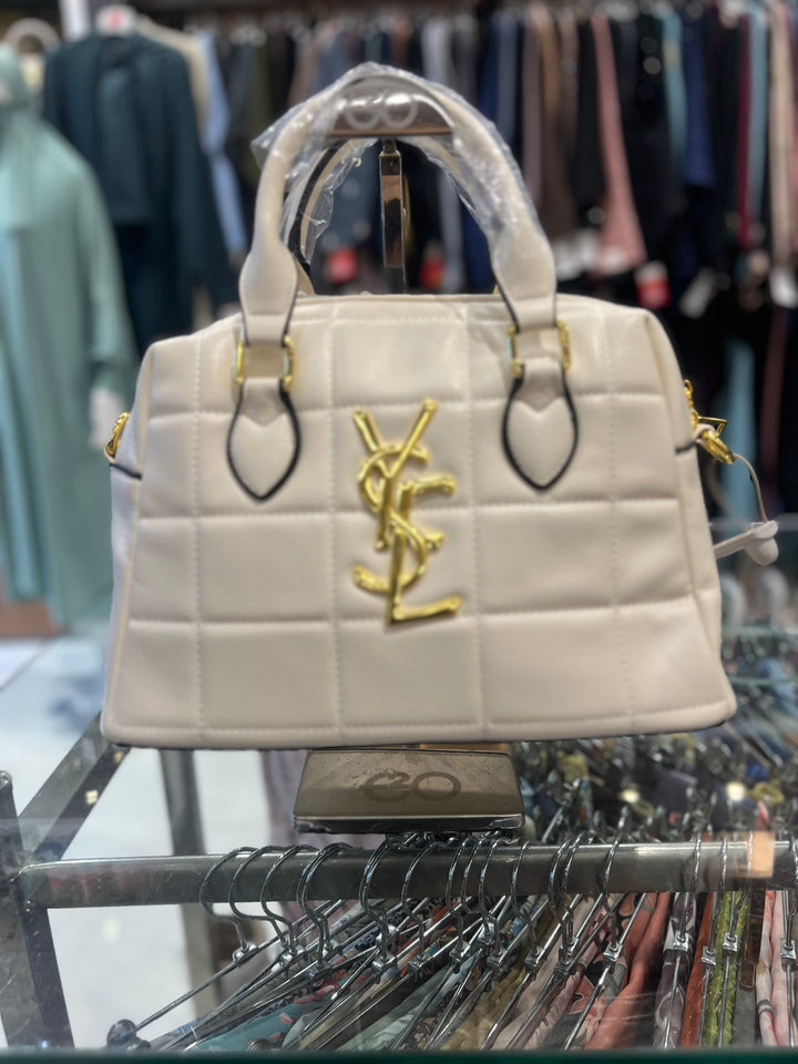 YSL HAND BAG - BH19/Off White/