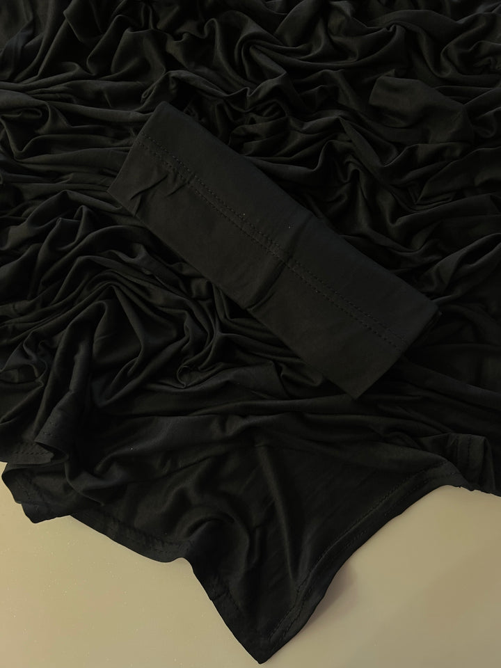 SUPER HIT SOFT PINLESS BAMBOO JERSEY PLAIN WITH MATCHING INNER HIJAB CAP (2 METERS PLAIN HIJABS)(NEW COLOURS)BJ019