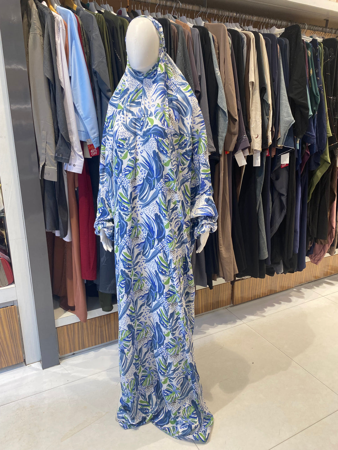 AYESHA PRAYER DRESS SOFT REYON PRINT EHRAAM NEW COLOURS (FULL LENGTH)PD01