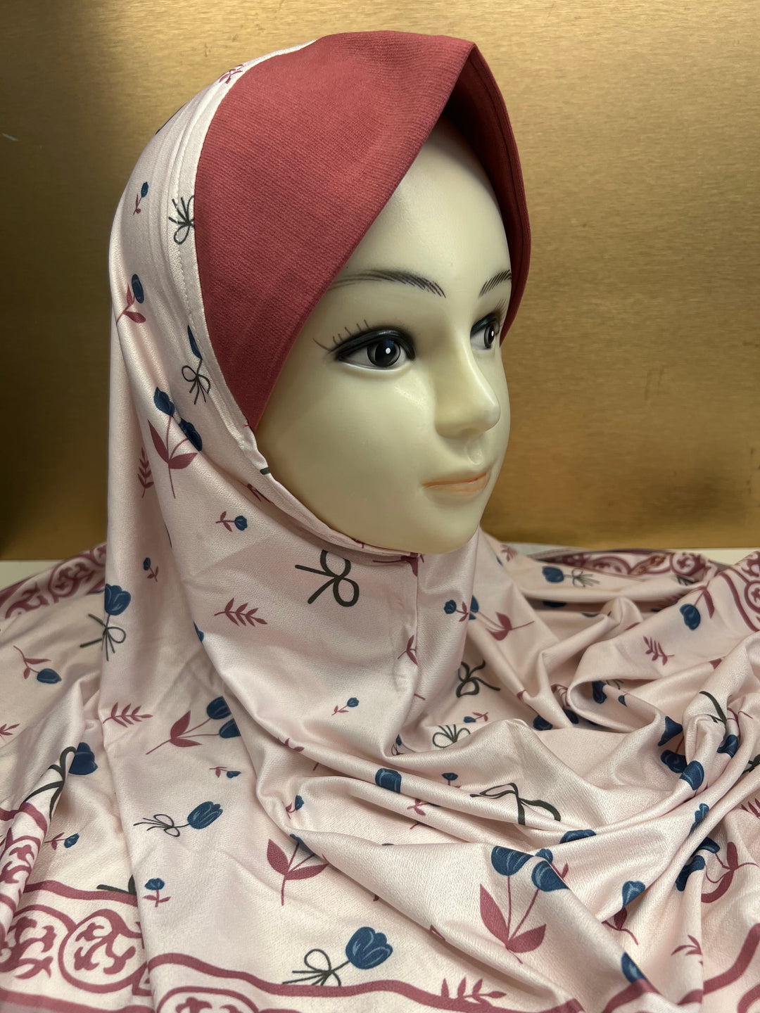 MALAYSIAN HIJAB Ready to Wear Super Hit PRINTED LYCRA Soft Fabric Pin-less plain Hijabs- BJ010