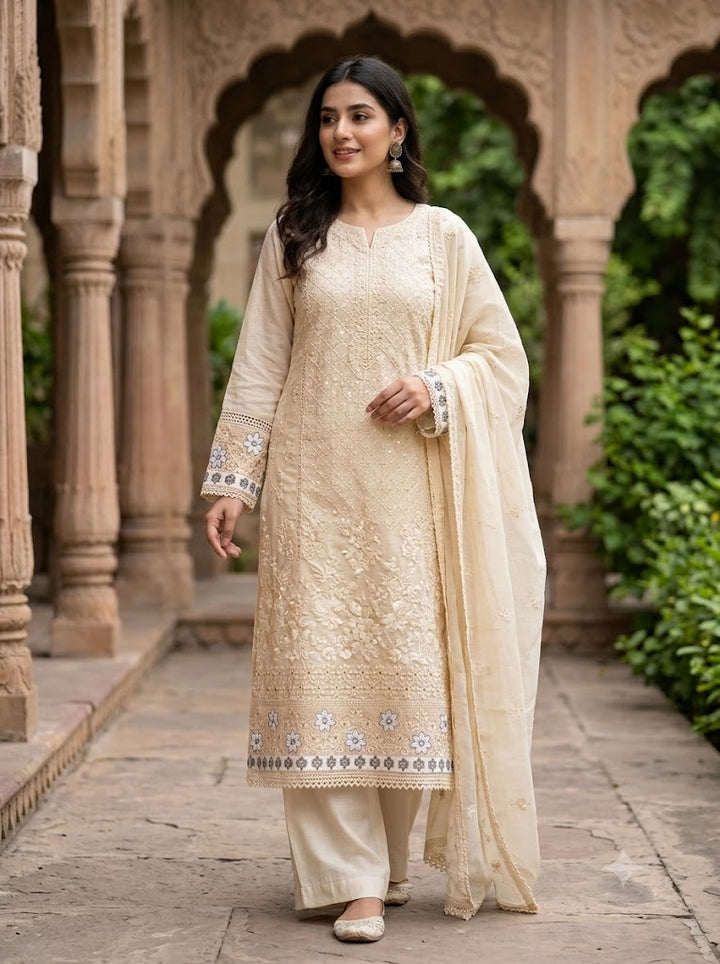 DESIGNER UNSTITCHED DRESS MATERIAL-IKIJ02
