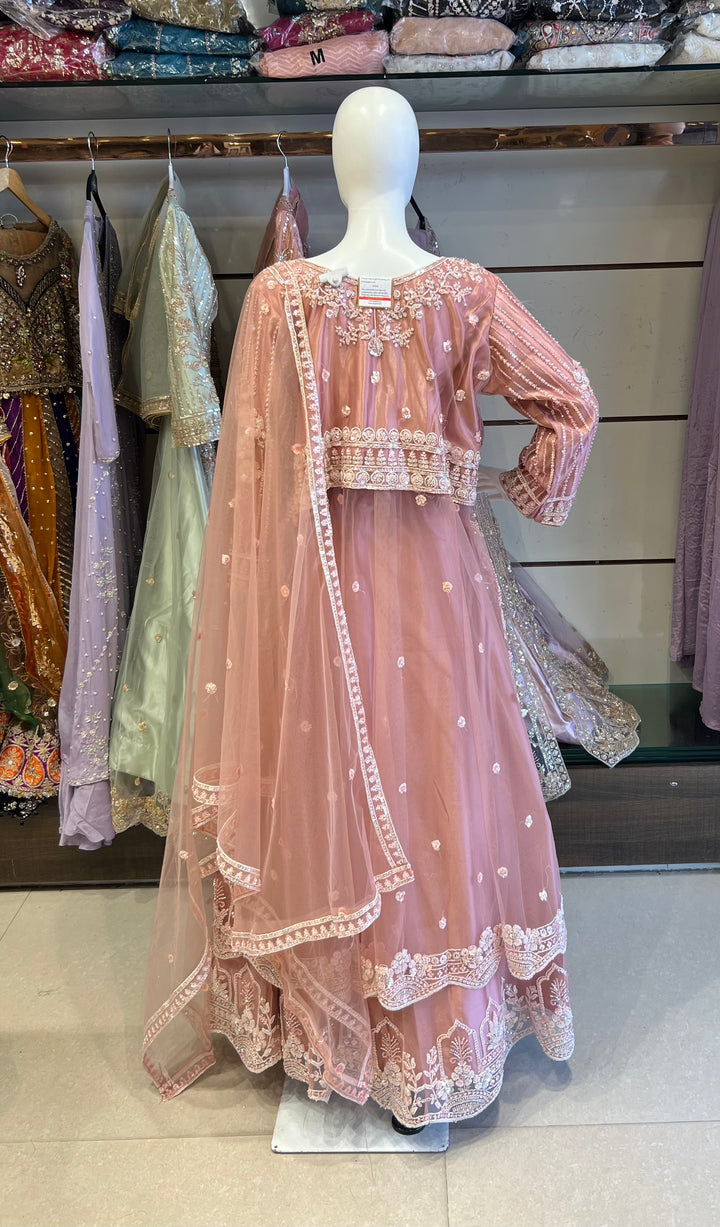 AREESHA DESIGNER LEHENGA (BEADS WORK) - MZ03