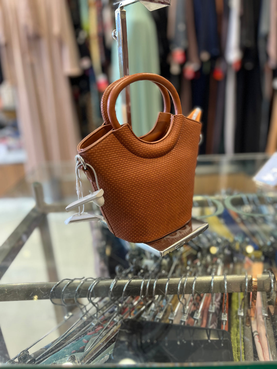 FANCY HAND BAG - BH17/COFFE BROWN/