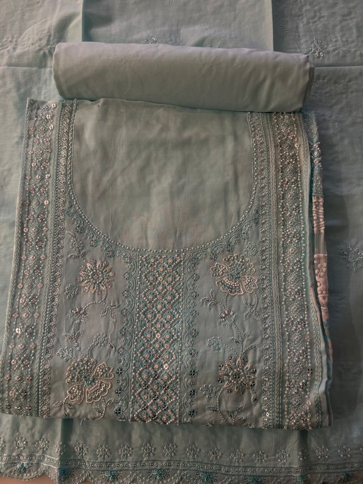 DESIGNER UNSTITCHED DRESS MATERIAL - BTMF32