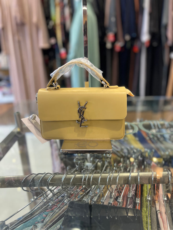 FANCY HAND BAG - BH21/YELLOW/