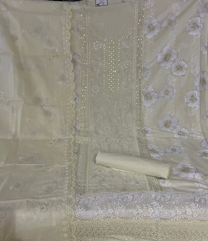 DESIGNER UNSTITCHED DRESS MATERIAL - BTMF32