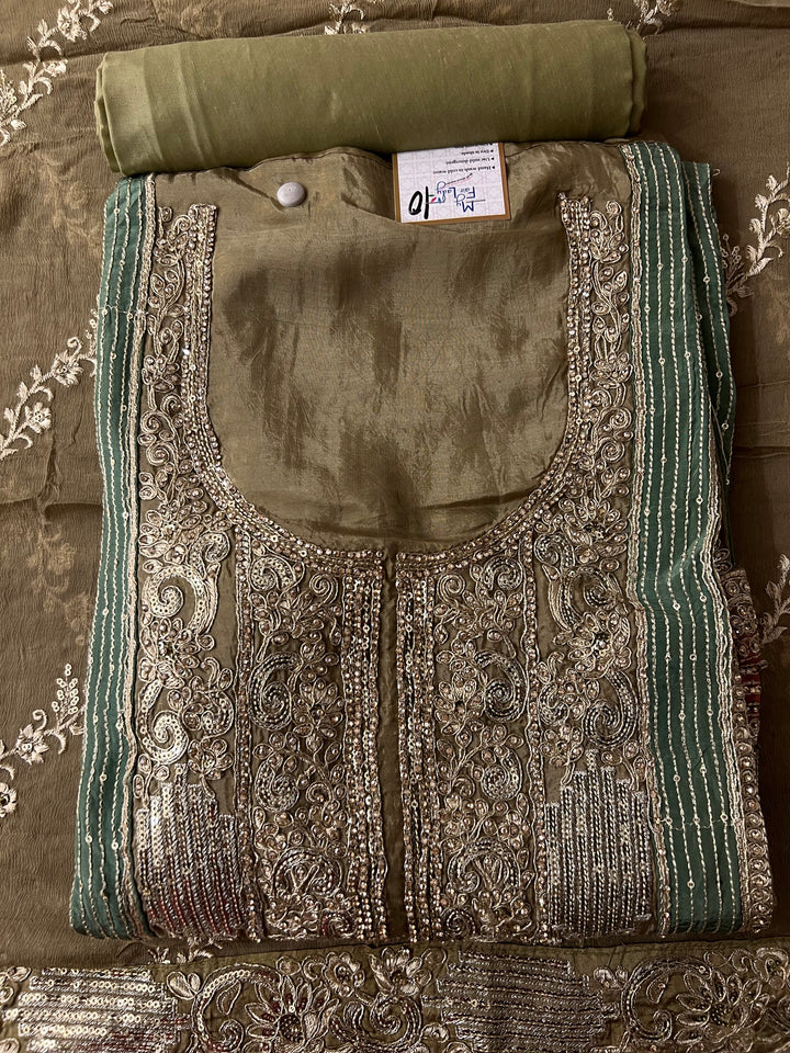DESIGNER UNSTITCHED DRESS MATERIAL - BTMF10