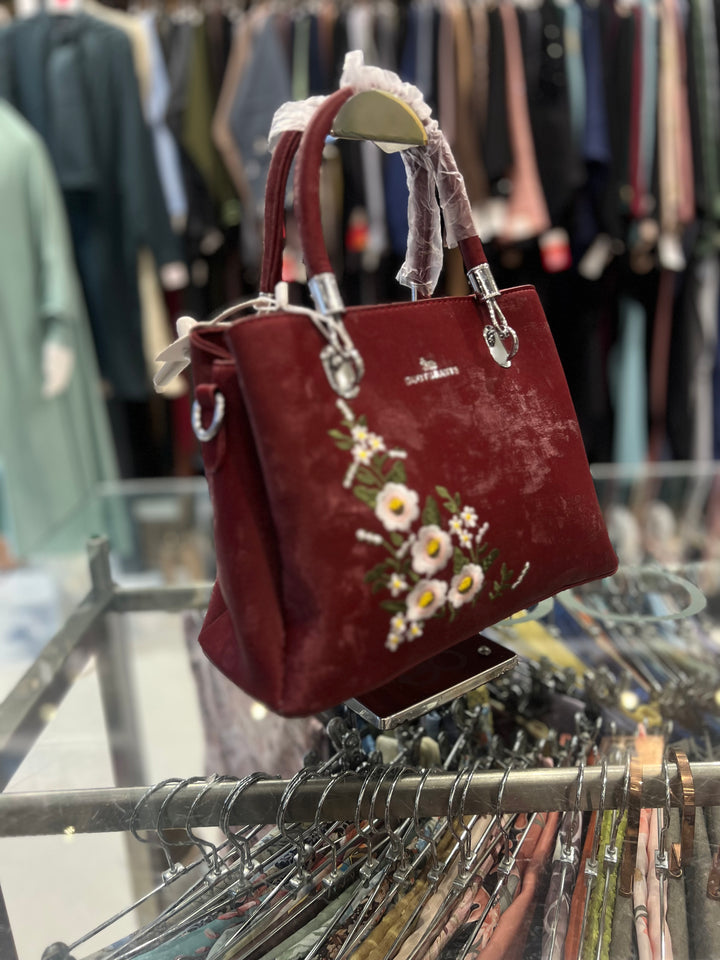 HAND BAG - BH23/MAROON/