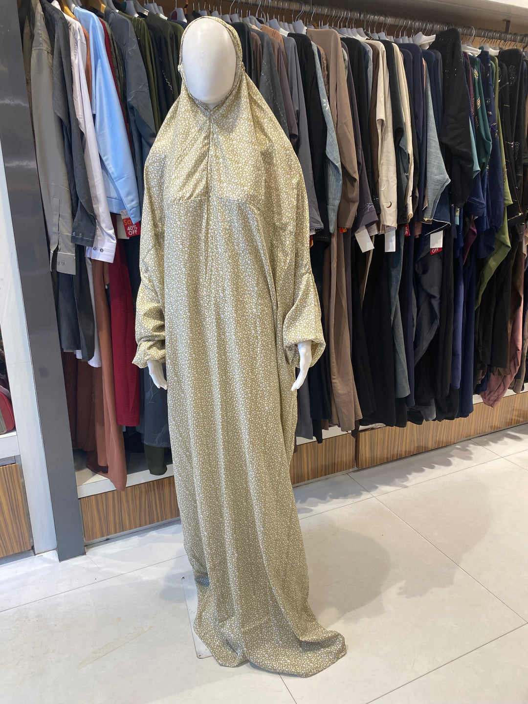 AYESHA PRAYER DRESS SOFT REYON PRINT EHRAAM NEW COLOURS (FULL LENGTH)PD01