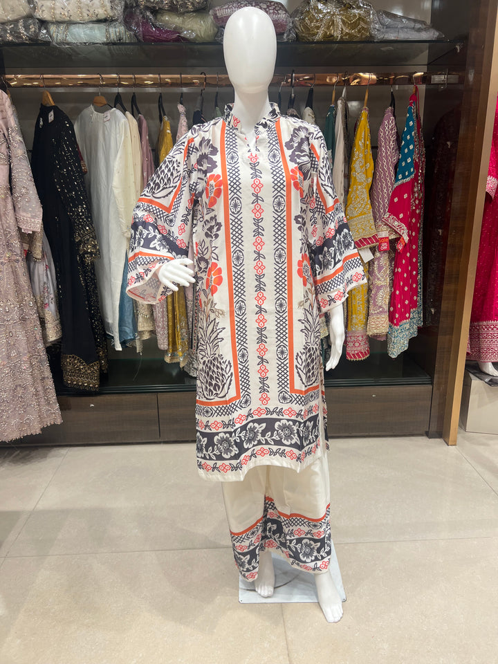 TURKISH PRINTED SILK COORD SET  - IKCP01/IKBN04/10