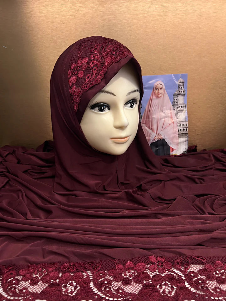 RAMZAN NAMAZ HIJABS (40 INCH) (SLEEVELESS) (NEW COLOURS) - J1052