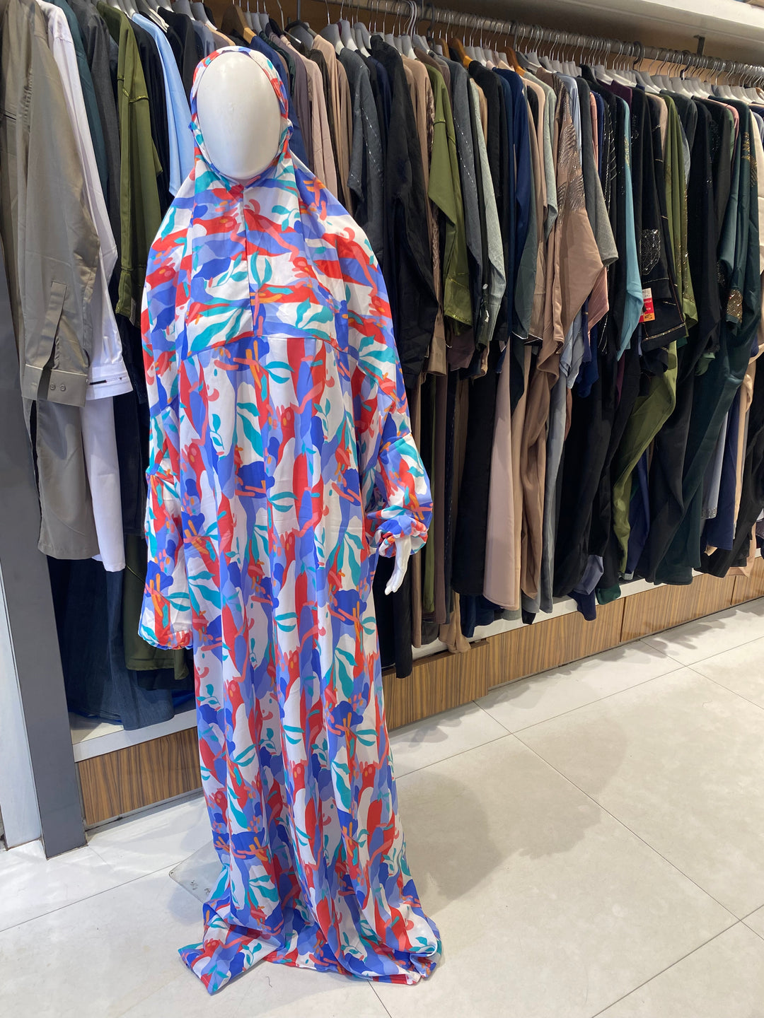 AYESHA PRAYER DRESS SOFT REYON PRINT EHRAAM NEW COLOURS (FULL LENGTH)PD01