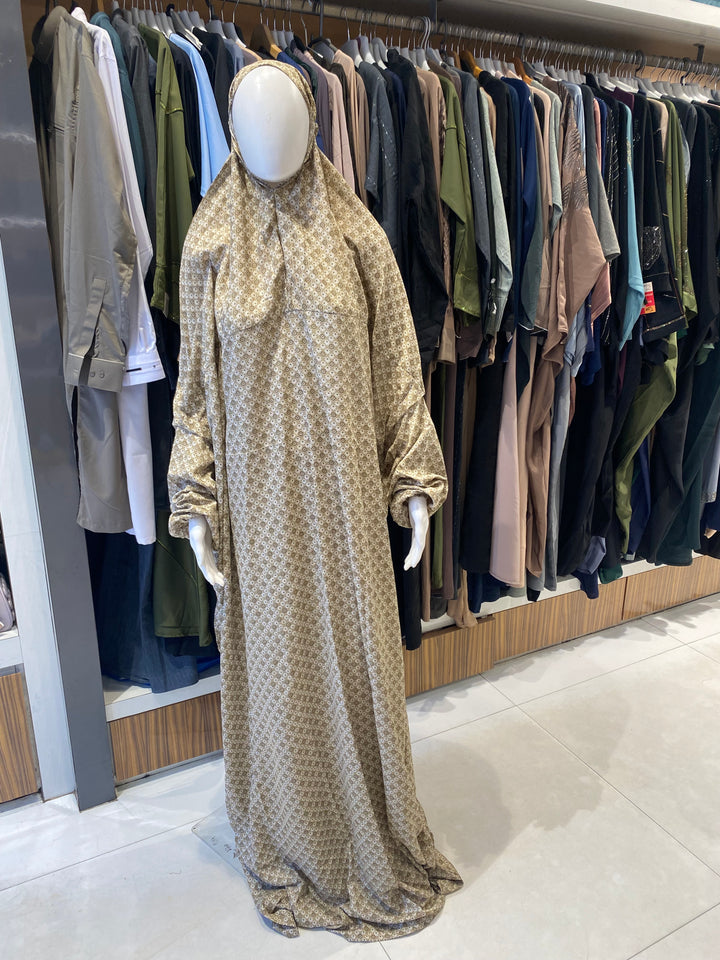 AYESHA PRAYER DRESS SOFT REYON PRINT EHRAAM NEW COLOURS (FULL LENGTH)PD01