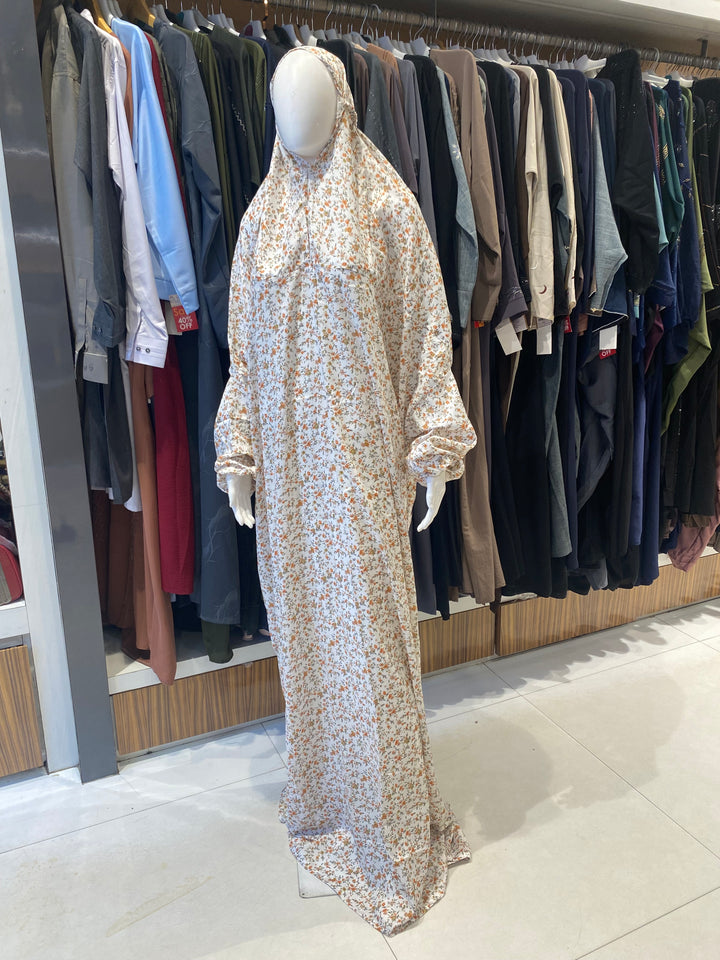 AYESHA PRAYER DRESS SOFT REYON PRINT EHRAAM NEW COLOURS (FULL LENGTH)PD01