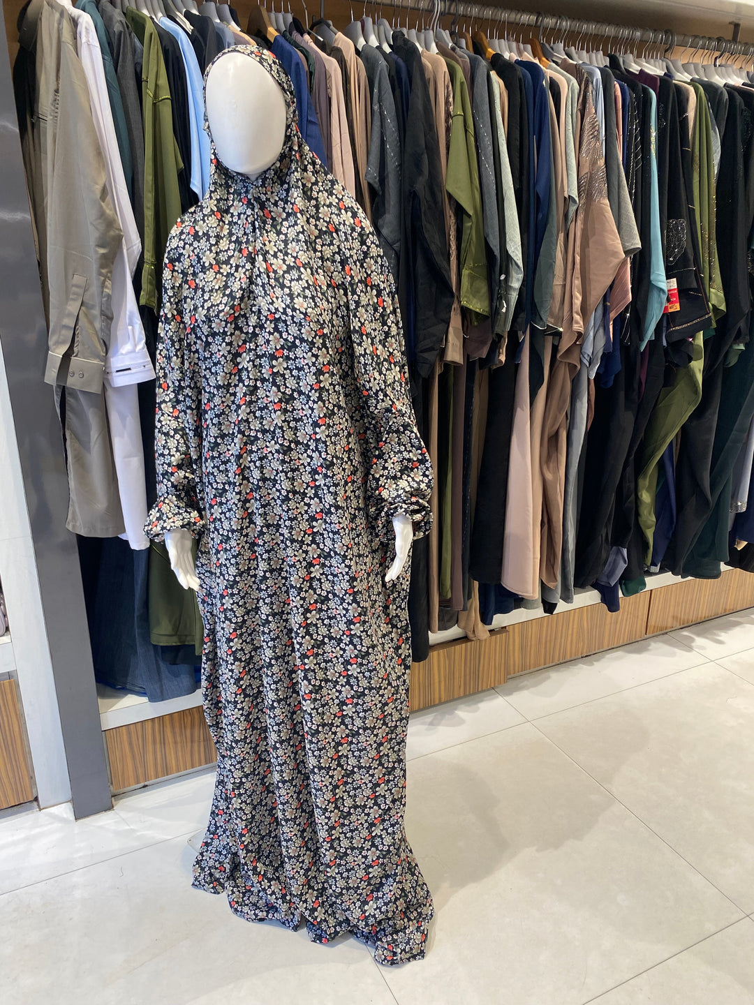 AYESHA PRAYER DRESS SOFT REYON PRINT EHRAAM NEW COLOURS (FULL LENGTH)PD01