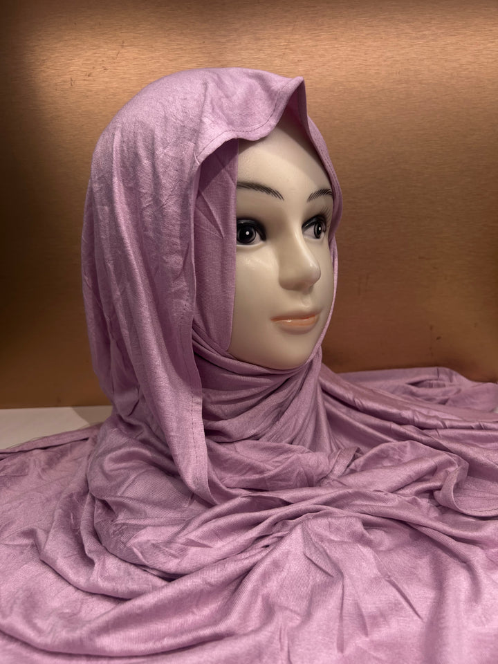 Ready to Wear Super Hit Bamboo Jersey Soft Fabric Pin-less plain Hijabs- BTZ18 (new colours)